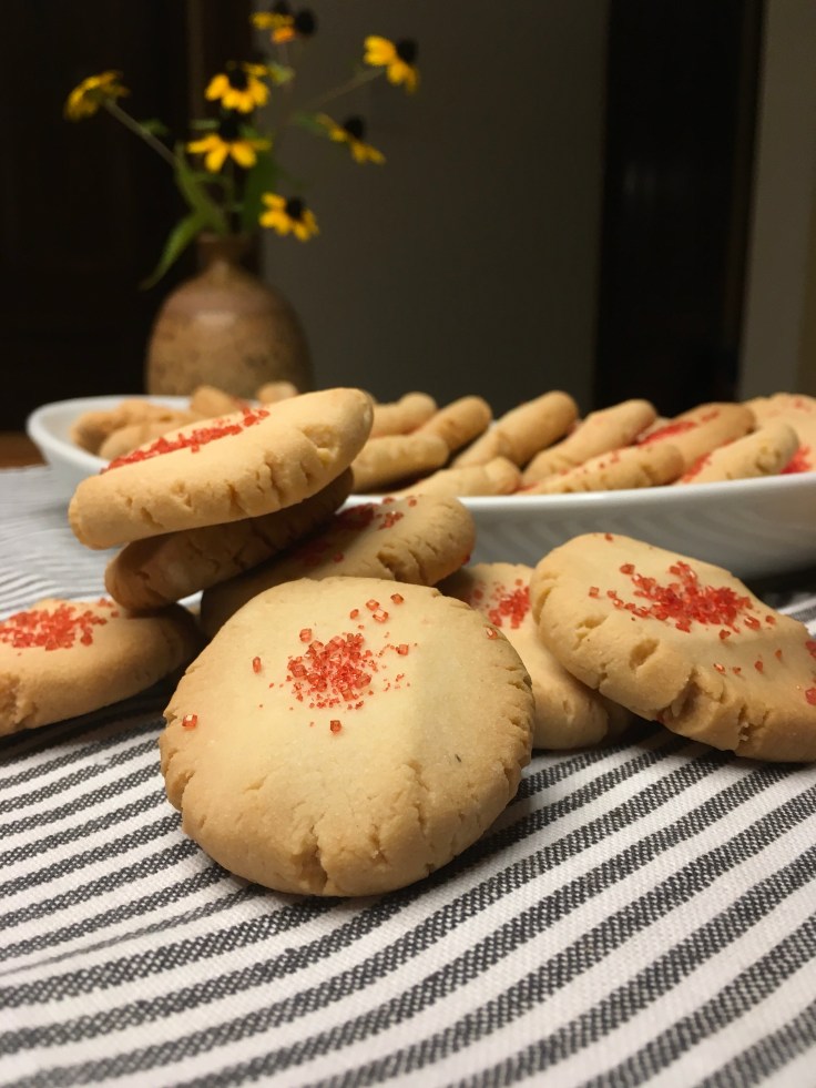 biscuits sablés sans blé (gluten) et sans produits laitiers / Wheat free (gluten free) et dairy free shortbread cookies