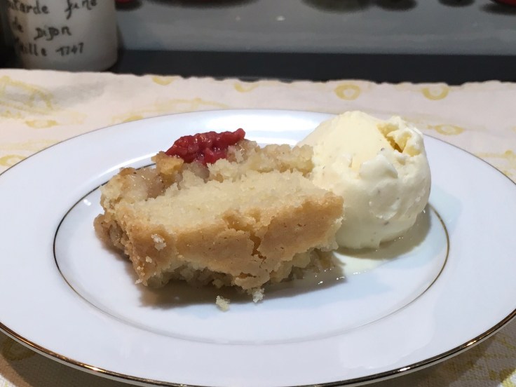 Pouding aux fruits sans blé (gluten) et sans produits laitiers / Wheat free (gluten free) et dairy free fruits pudding cake