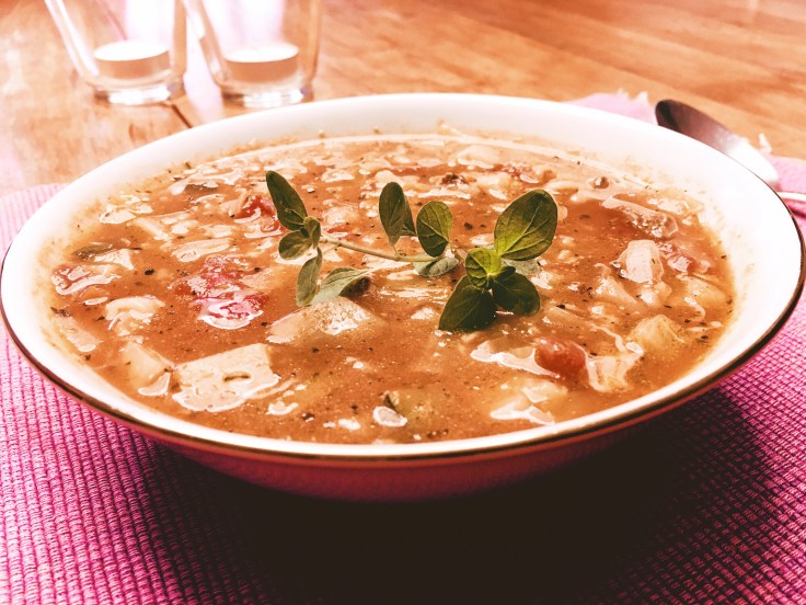 Soupe minestrone sans les principaux allergènes / Minestrone soup without the most common allergens